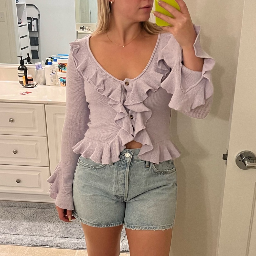 LPA - Ruffle Cardigan XS